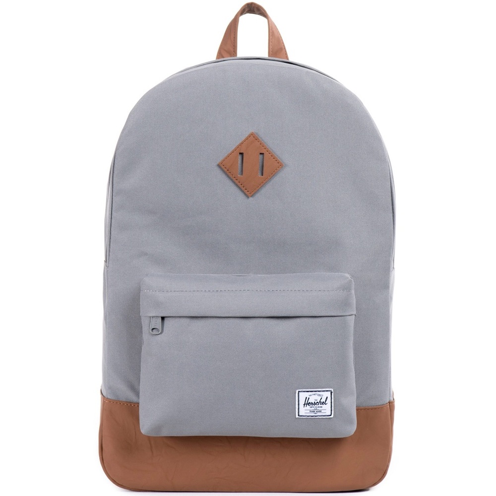 Large Herschel Supply Heritage Backpack-Grey
